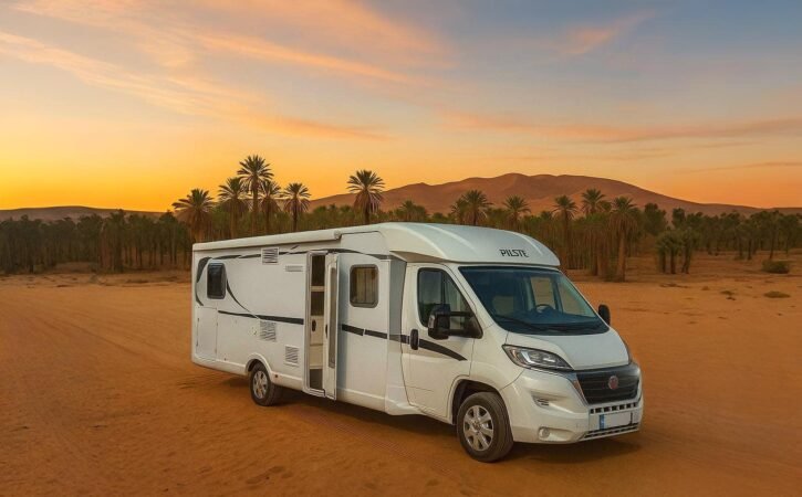 Zagora Zafari camper being picked up for a desert adventure in Morocco