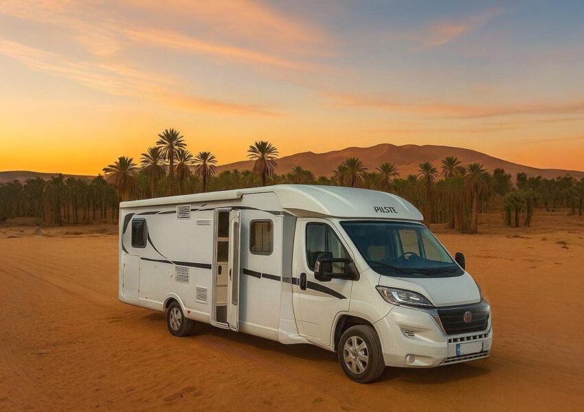 Zagora Zafari camper being picked up for a desert adventure in Morocco