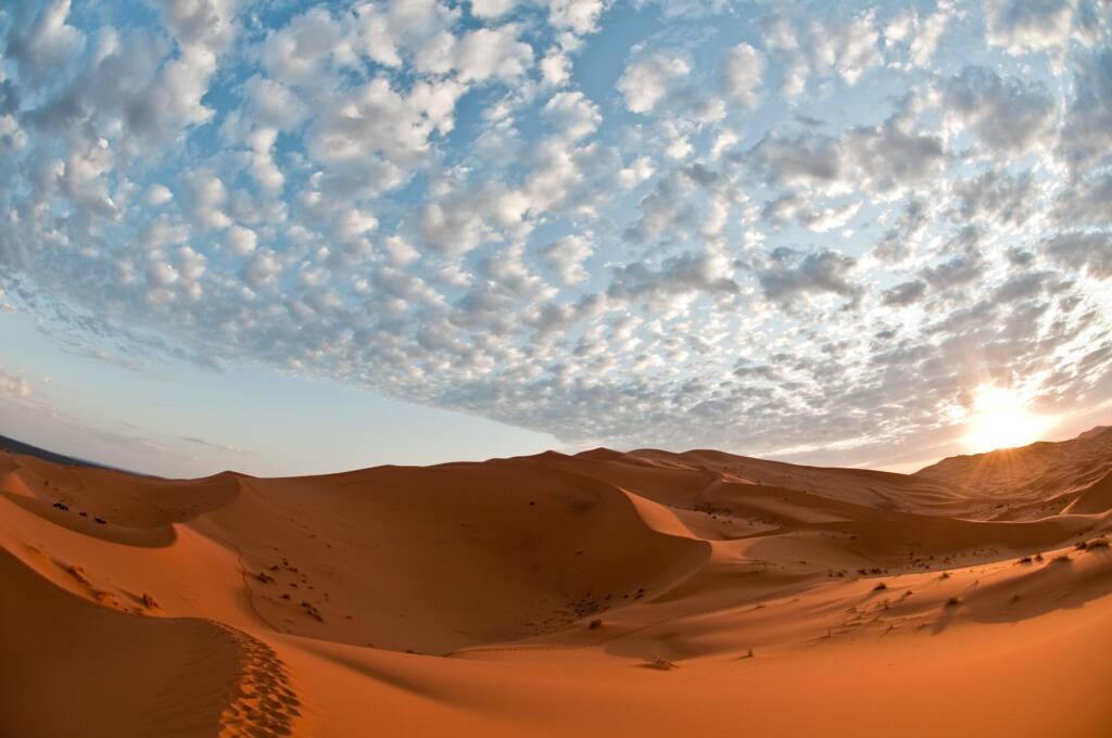 Moroccan landscape on a campervan road trip