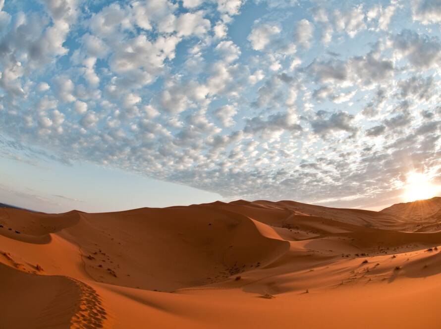 Moroccan landscape on a campervan road trip